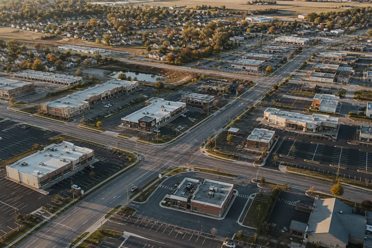 Many service-area territories are drawn from zip codes and population counts; site-based ones are usually a small circle around the premises.